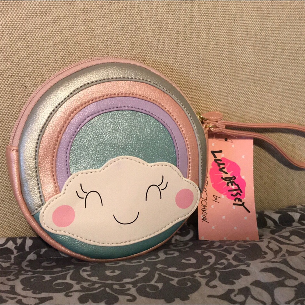 Betsey Johnson Rainbow Pastel Shimmer Bag- NWT!🌈